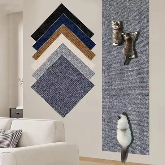 Trim-to-Fit Cat Scratching Mat for Sofas & Furniture – Self-Adhesive Protector