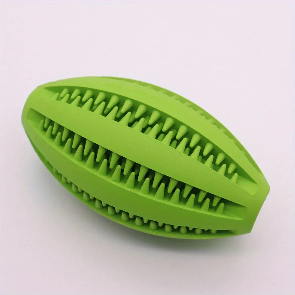 Interactive Dog Chew Ball – Teeth Cleaning Rubber Toy