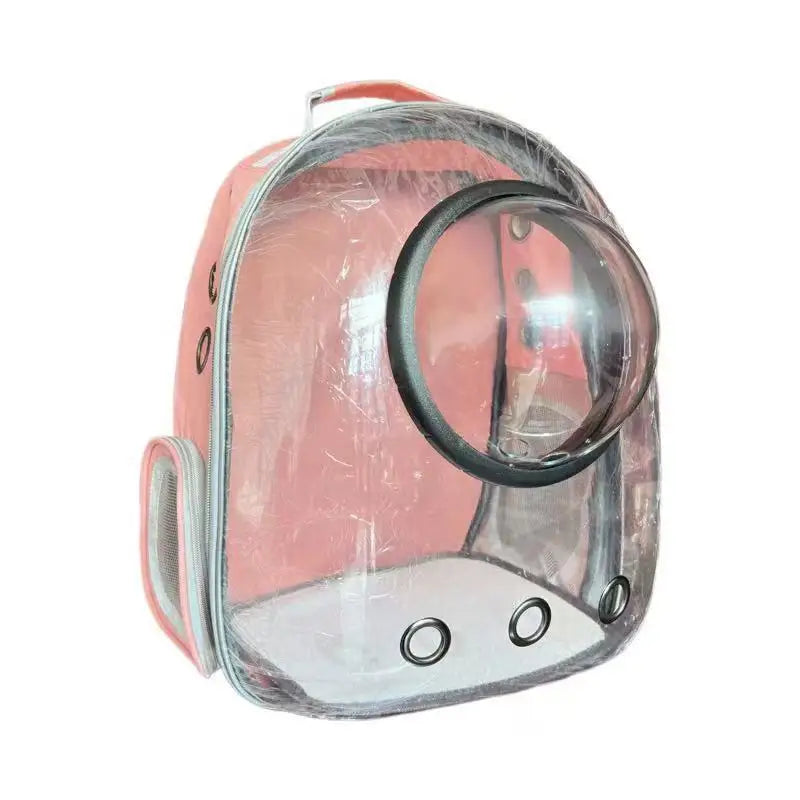 Ventilated Pet Carrier Backpack for Cats & Small Dogs – Transparent Travel Backpack