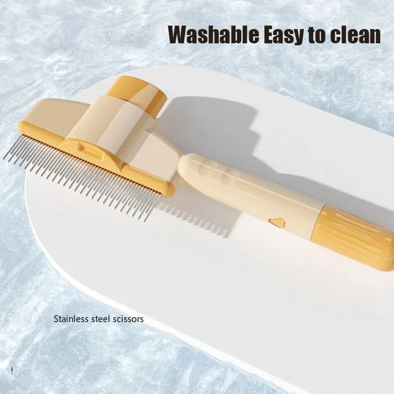 Self-Cleaning Pet Grooming Brush