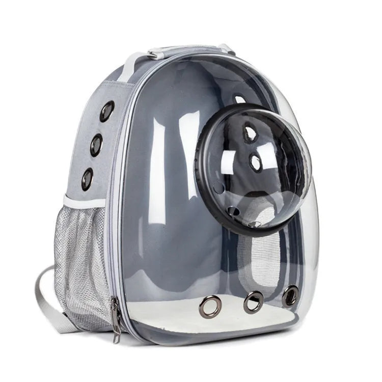 Ventilated Pet Carrier Backpack for Cats & Small Dogs – Transparent Travel Backpack