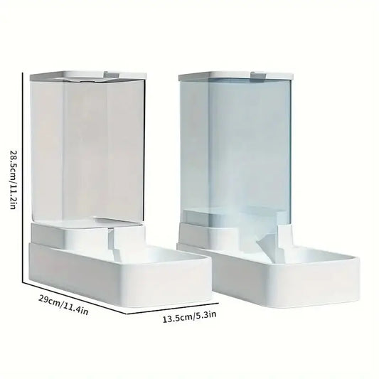 Automatic Gravity Pet Feeder & Water Dispenser for Dogs & Cats