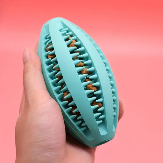 Interactive Dog Chew Ball – Teeth Cleaning Rubber Toy
