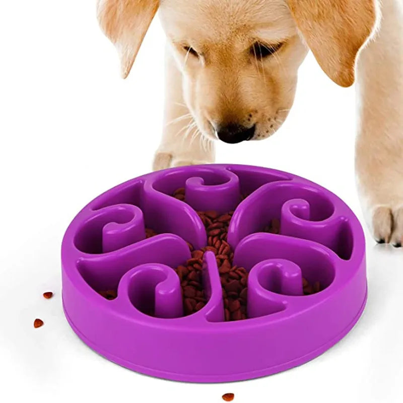 Slow Feeder Dog Bowl – Anti-Gulping Interactive Feeding Bowl