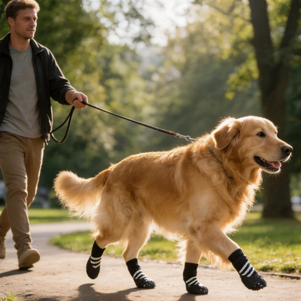 Summer Dog Paw Protector Boots – Breathable Non-Slip Socks