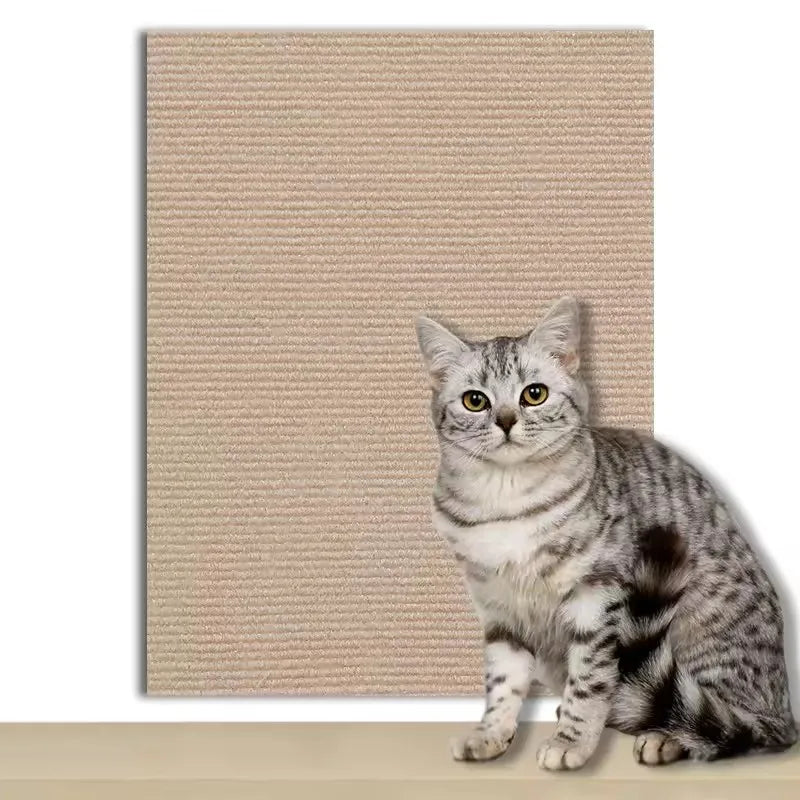 Trim-to-Fit Cat Scratching Mat for Sofas & Furniture – Self-Adhesive Protector
