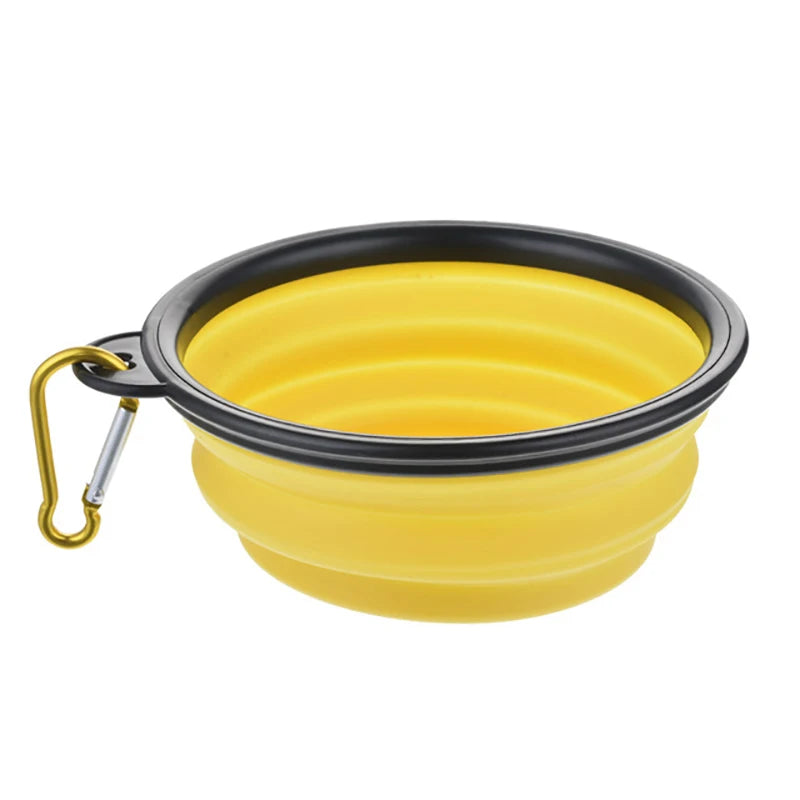 Collapsible Silicone Pet Travel Bowl for Dogs & Cats