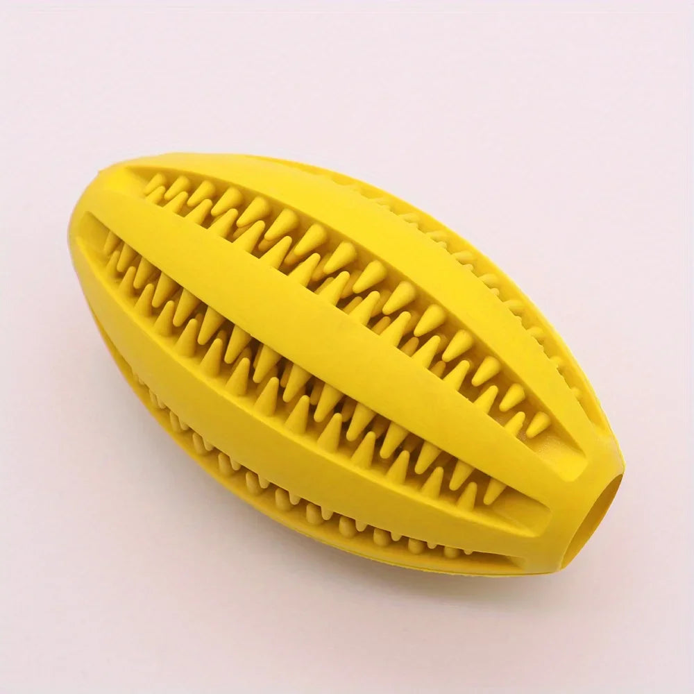 Interactive Dog Chew Ball – Teeth Cleaning Rubber Toy