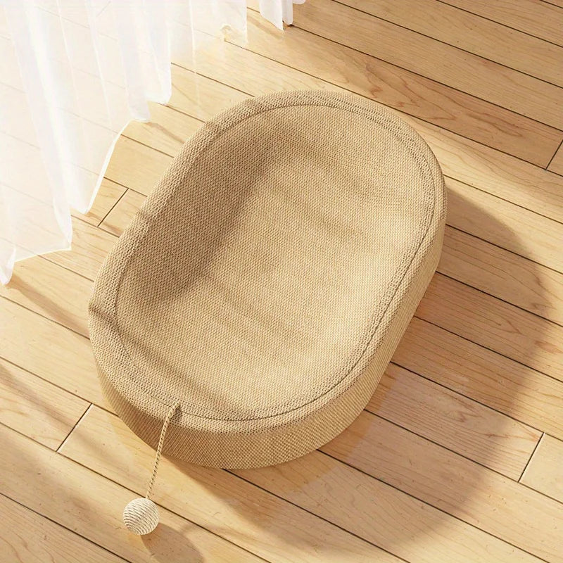 2-in-1 Sisal Cat Lounger & Scratching Bed