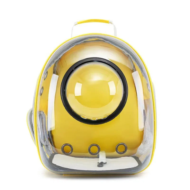 Ventilated Pet Carrier Backpack for Cats & Small Dogs – Transparent Travel Backpack