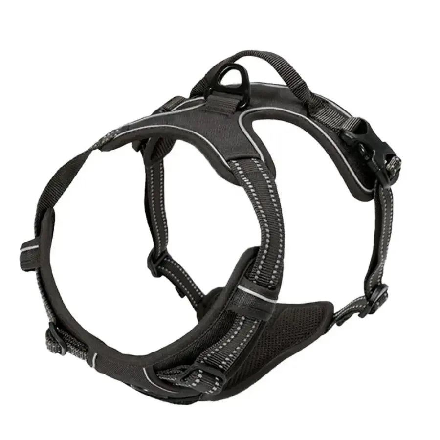 Adjustable No-Pull Dog Harness with Control Handle & Reflective Straps