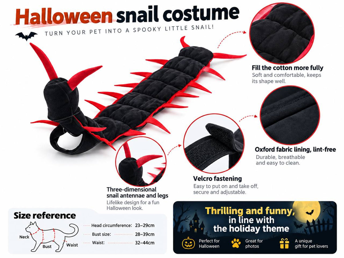 Centipede Devil Cape Costume for Cats