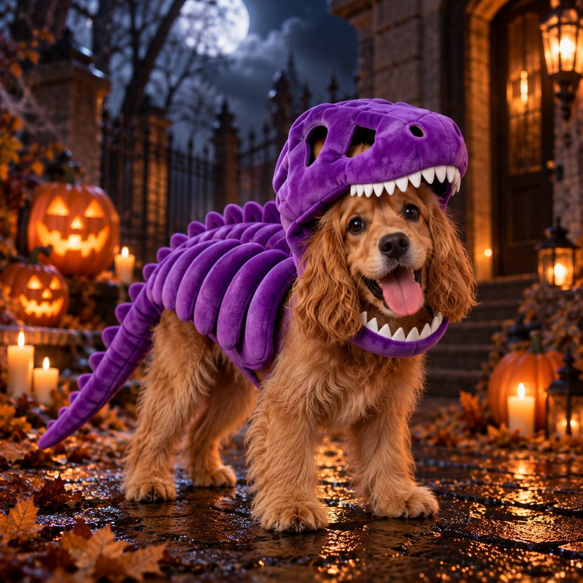 Dinosaur Skeleton Dog Costume